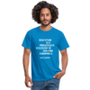 Männer T-Shirt: Education is a progressive discovery of … - Royalblau
