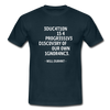 Männer T-Shirt: Education is a progressive discovery of … - Navy