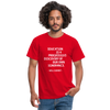Männer T-Shirt: Education is a progressive discovery of … - Rot