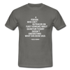 Männer T-Shirt: A person who isn’t outraged on first hearing about … - Graphit