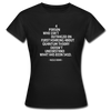 Frauen T-Shirt: A person who isn’t outraged on first hearing about … - Schwarz