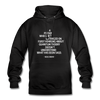 Unisex Hoodie: A person who isn’t outraged on first hearing about … - Schwarz