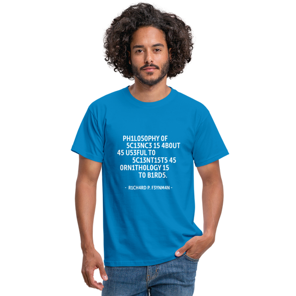 Männer T-Shirt: Philosophy of science is about as useful … - Royalblau