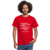 Männer T-Shirt: Philosophy of science is about as useful … - Rot