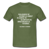 Männer T-Shirt: Philosophy of science is about as useful … - Militärgrün