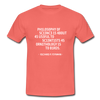 Männer T-Shirt: Philosophy of science is about as useful … - Koralle
