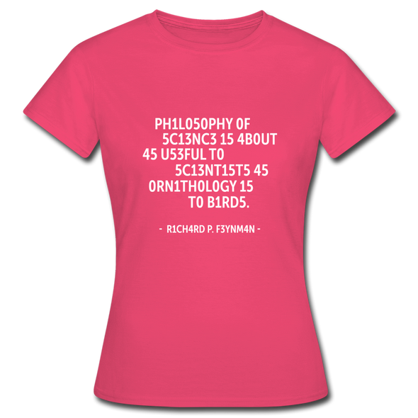 Frauen T-Shirt: Philosophy of science is about as useful … - Azalea