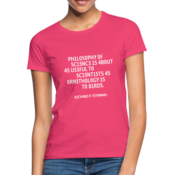 Frauen T-Shirt: Philosophy of science is about as useful … - Azalea