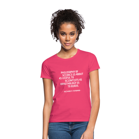 Frauen T-Shirt: Philosophy of science is about as useful … - Azalea