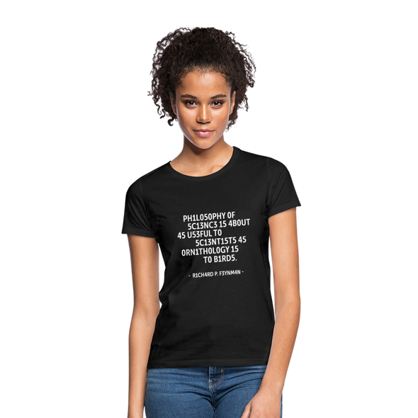 Frauen T-Shirt: Philosophy of science is about as useful … - Schwarz