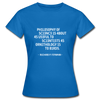 Frauen T-Shirt: Philosophy of science is about as useful … - Royalblau