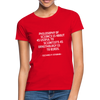 Frauen T-Shirt: Philosophy of science is about as useful … - Rot