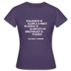 Frauen T-Shirt: Philosophy of science is about as useful … - Dunkellila