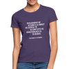 Frauen T-Shirt: Philosophy of science is about as useful … - Dunkellila