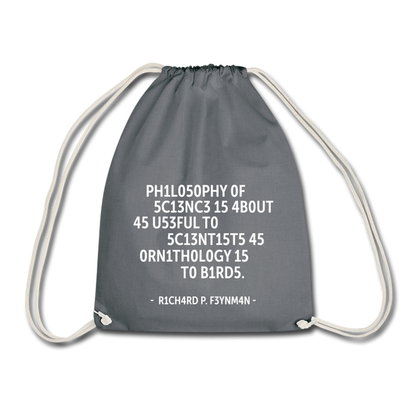 Turnbeutel: Philosophy of science is about as useful … - Grau