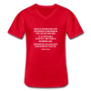Männer-T-Shirt mit V-Ausschnitt: Medical researchers have discovered a new ... - Rot