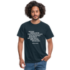 Männer T-Shirt: Nothing travels faster than the speed of light … - Navy
