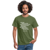Männer T-Shirt: Nothing travels faster than the speed of light … - Militärgrün
