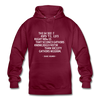 Unisex Hoodie: The saddest aspect of life right now is that science … - Bordeaux