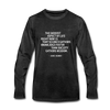 Männer Premium Langarmshirt: The saddest aspect of life right now is that science … - Anthrazit