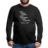 Männer Premium Langarmshirt: Facts are not science – as the dictionary is not … - Anthrazit