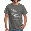 Männer T-Shirt: Facts are not science – as the dictionary is not … - Graphit
