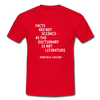 Männer T-Shirt: Facts are not science – as the dictionary is not … - Rot