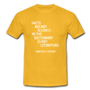 Männer T-Shirt: Facts are not science – as the dictionary is not … - Gelb