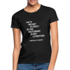 Frauen T-Shirt: Facts are not science – as the dictionary is not … - Schwarz