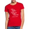 Frauen T-Shirt: Facts are not science – as the dictionary is not … - Rot