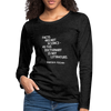 Frauen Premium Langarmshirt: Facts are not science – as the dictionary is not … - Anthrazit