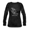 Frauen Premium Langarmshirt: Facts are not science – as the dictionary is not … - Anthrazit
