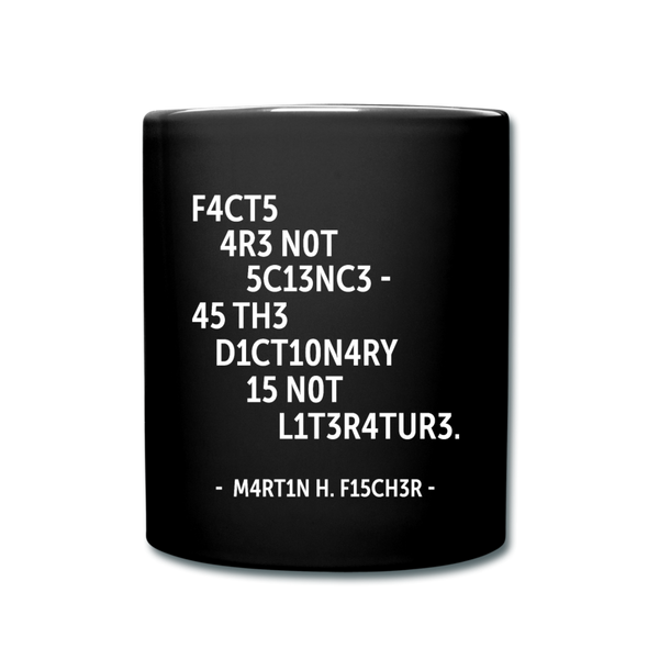 Tasse: Facts are not science – as the dictionary is not … - Schwarz
