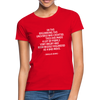 Frauen T-Shirt: In the beginning the Universe was created … - Rot