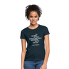 Frauen T-Shirt: The distance between insanity and genius … - Navy