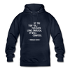 Unisex Hoodie: If you torture the data long enough, it will confess. - Navy