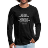 Männer Premium Langarmshirt: Don’t worry about people stealing your ideas … - Anthrazit