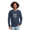 Männer Premium Langarmshirt: The trouble with programmers is that … - Navy