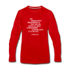 Männer Premium Langarmshirt: The trouble with programmers is that … - Rot