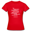 Frauen T-Shirt: The trouble with programmers is that … - Rot
