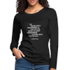 Frauen Premium Langarmshirt: The trouble with programmers is that … - Schwarz
