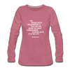 Frauen Premium Langarmshirt: The trouble with programmers is that … - Malve