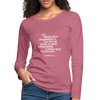 Frauen Premium Langarmshirt: The trouble with programmers is that … - Malve