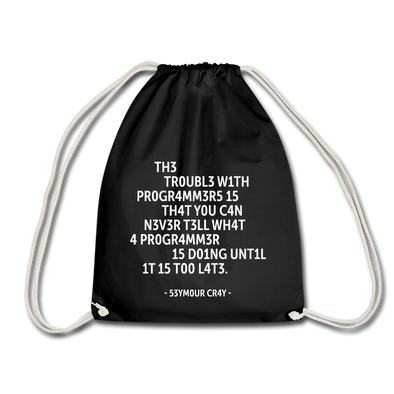 Turnbeutel: The trouble with programmers is that … - Schwarz