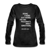 Frauen Premium Langarmshirt: Being a nerd just means you are passionate … - Anthrazit