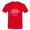 Männer T-Shirt: Being a nerd just means you are passionate … - Rot
