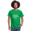 Männer T-Shirt: Being a nerd just means you are passionate … - Kelly Green