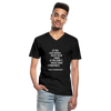 Männer-T-Shirt mit V-Ausschnitt: If you like nerds, raise your hand. If you don’t … - Schwarz