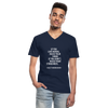 Männer-T-Shirt mit V-Ausschnitt: If you like nerds, raise your hand. If you don’t … - Navy