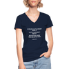 Frauen-T-Shirt mit V-Ausschnitt: So you’re a little weird? Work it! A little different? … - Navy